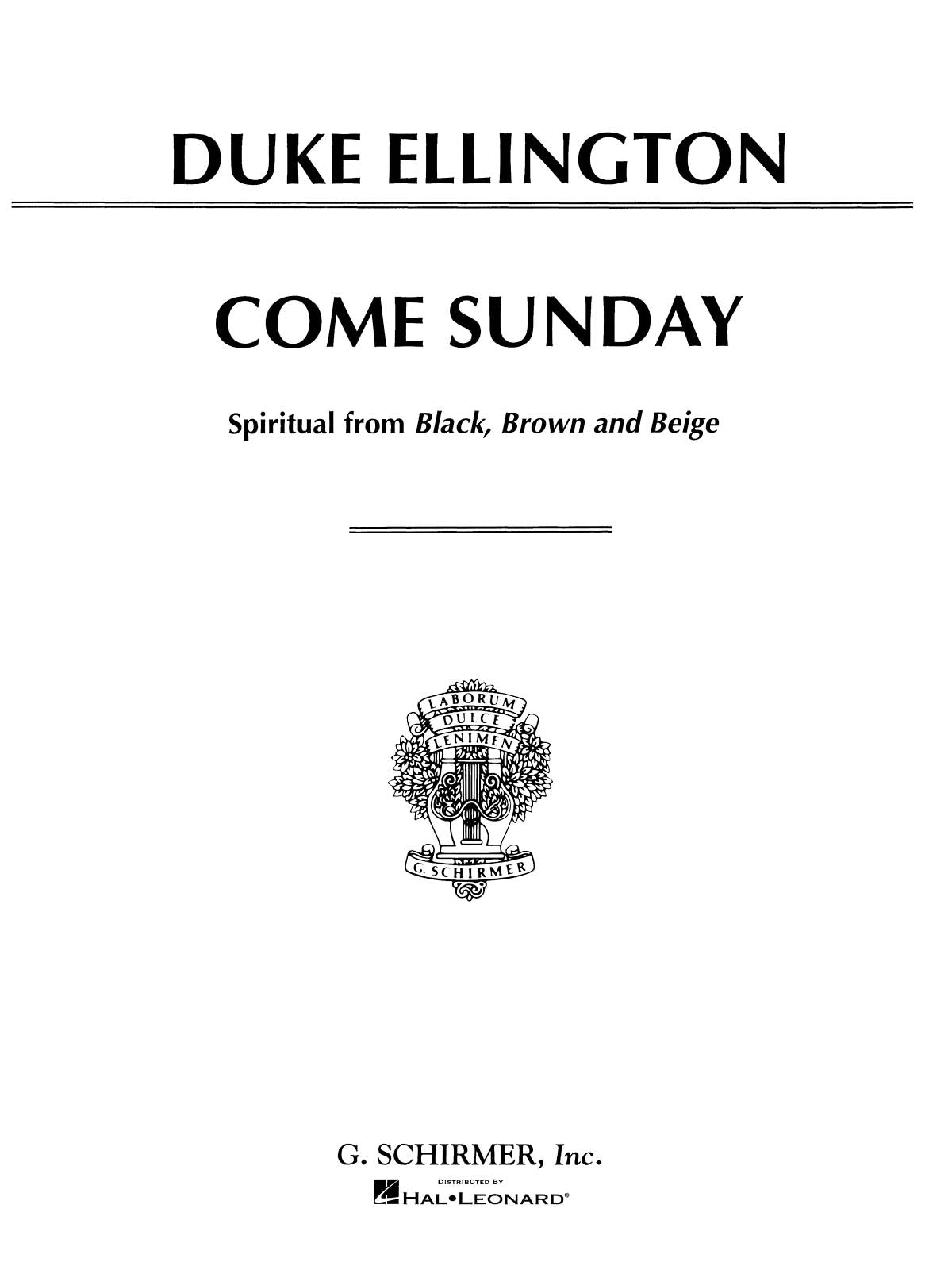Come Sunday