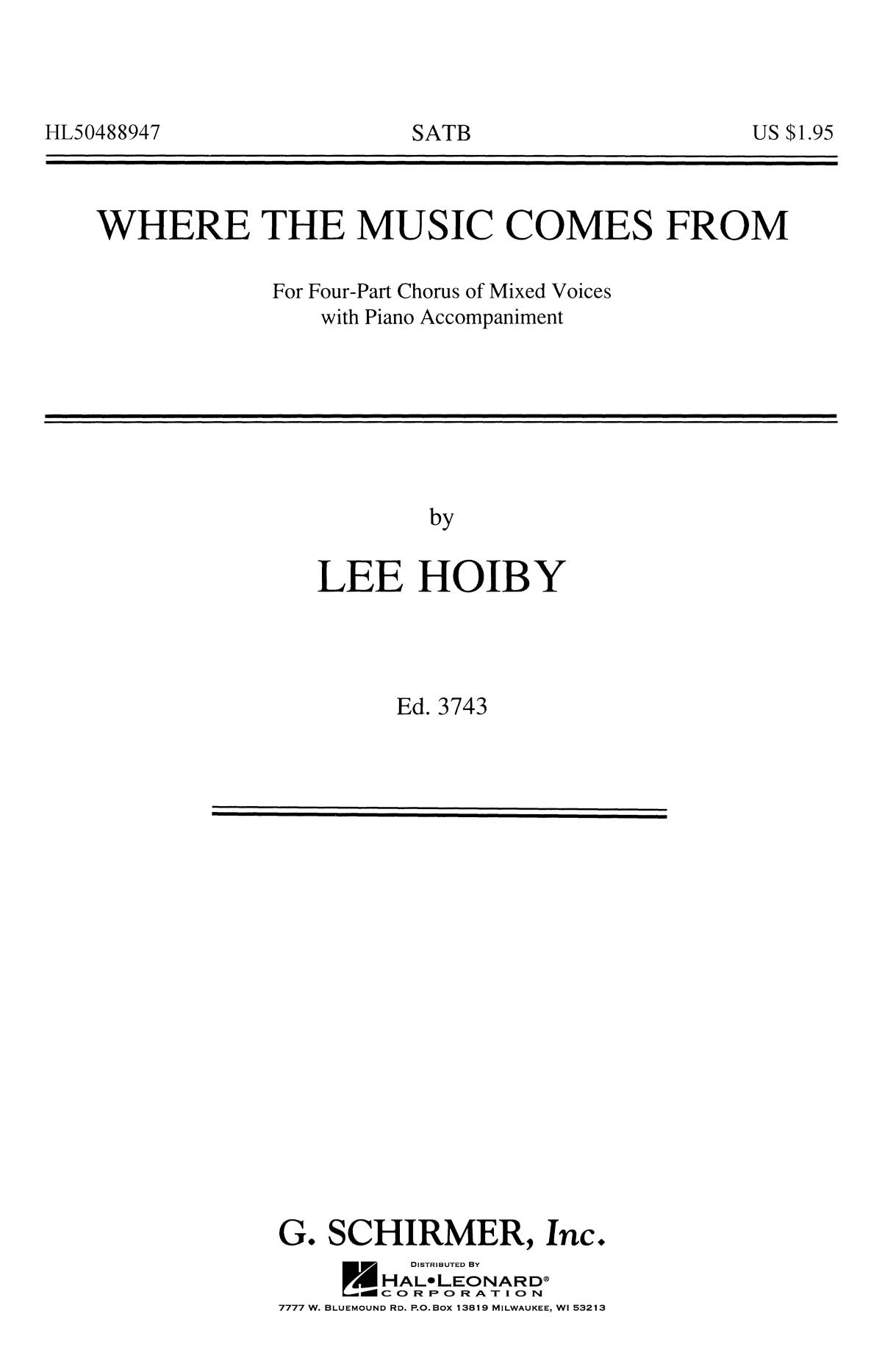 Hoiby: Where The Music Comes From