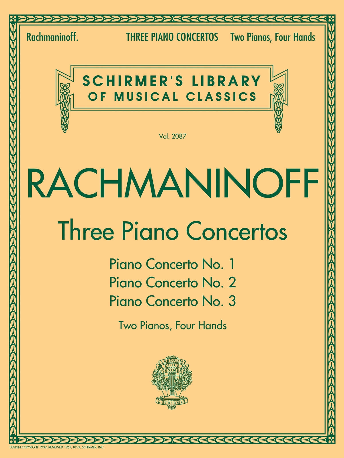 Rachmaninov: 3 Piano Concertos: Nos. 1, 2, and 3
