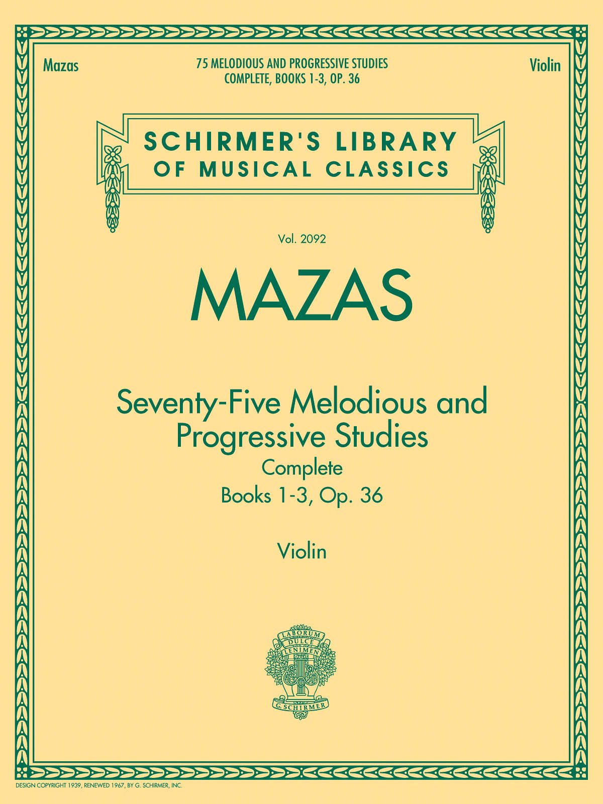 Mazas: 75 Melodious and progressive Studies Complete