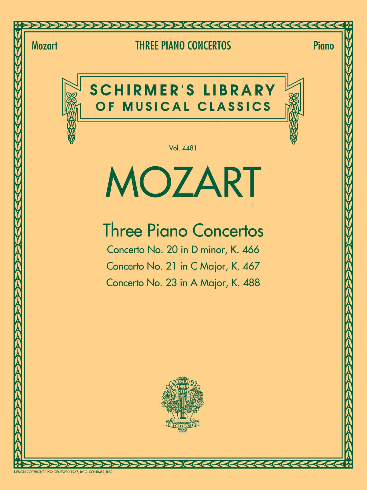 Mozart: 3 Piano Concertos KV 466 - 467 - 488