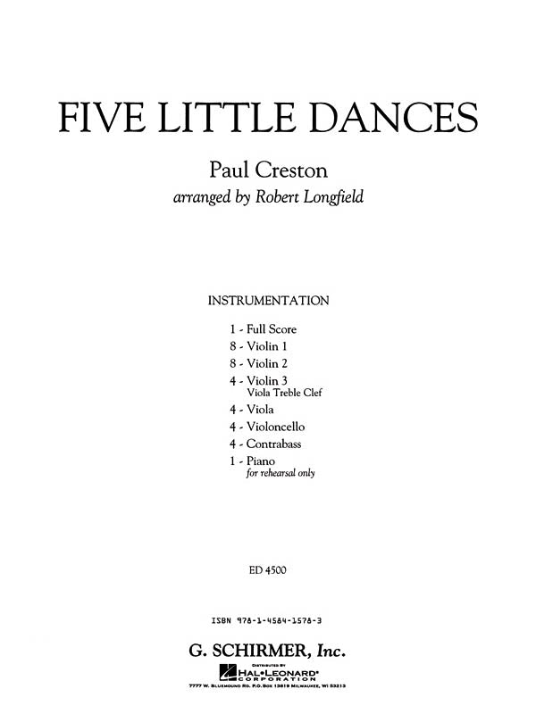 Creston: Five Little Dances