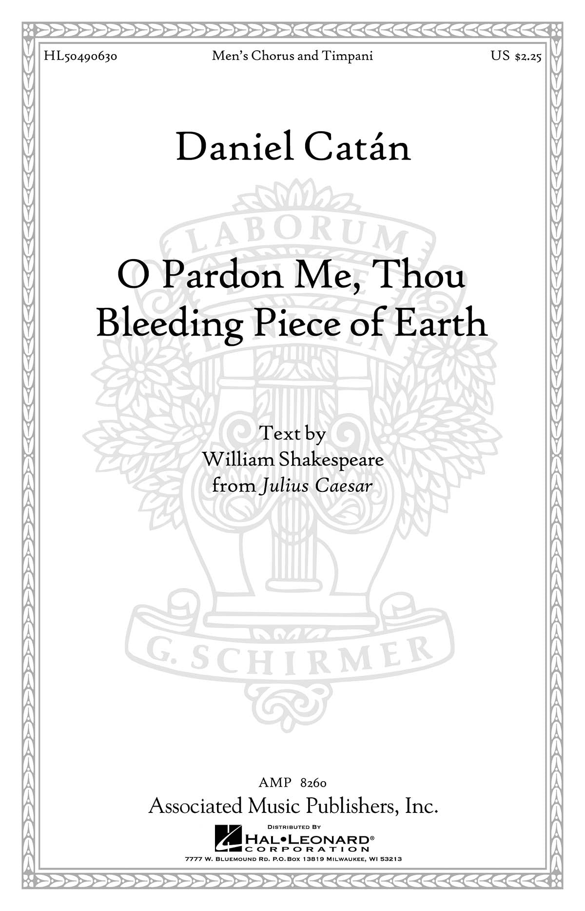 Catßn: O Pardon Me, Thou Bleeding Piece Of Earth