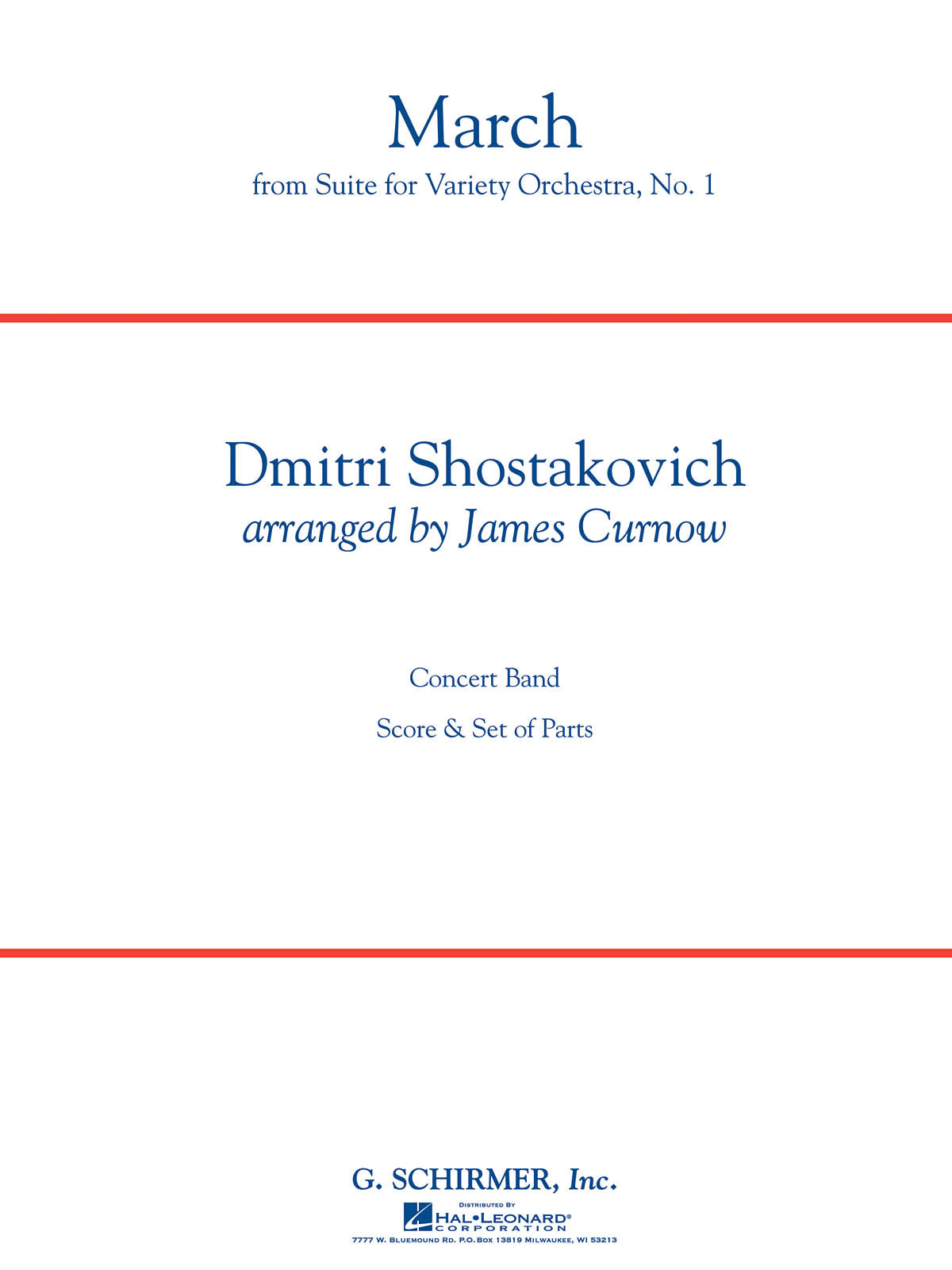 Shostakovich: March (from Suite for Variety Orchestra, No. 1)