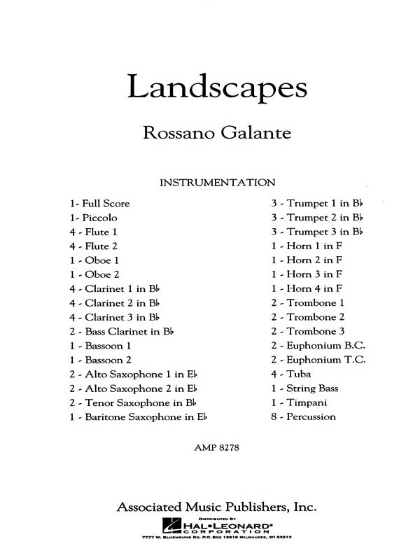Galante: Landscapes