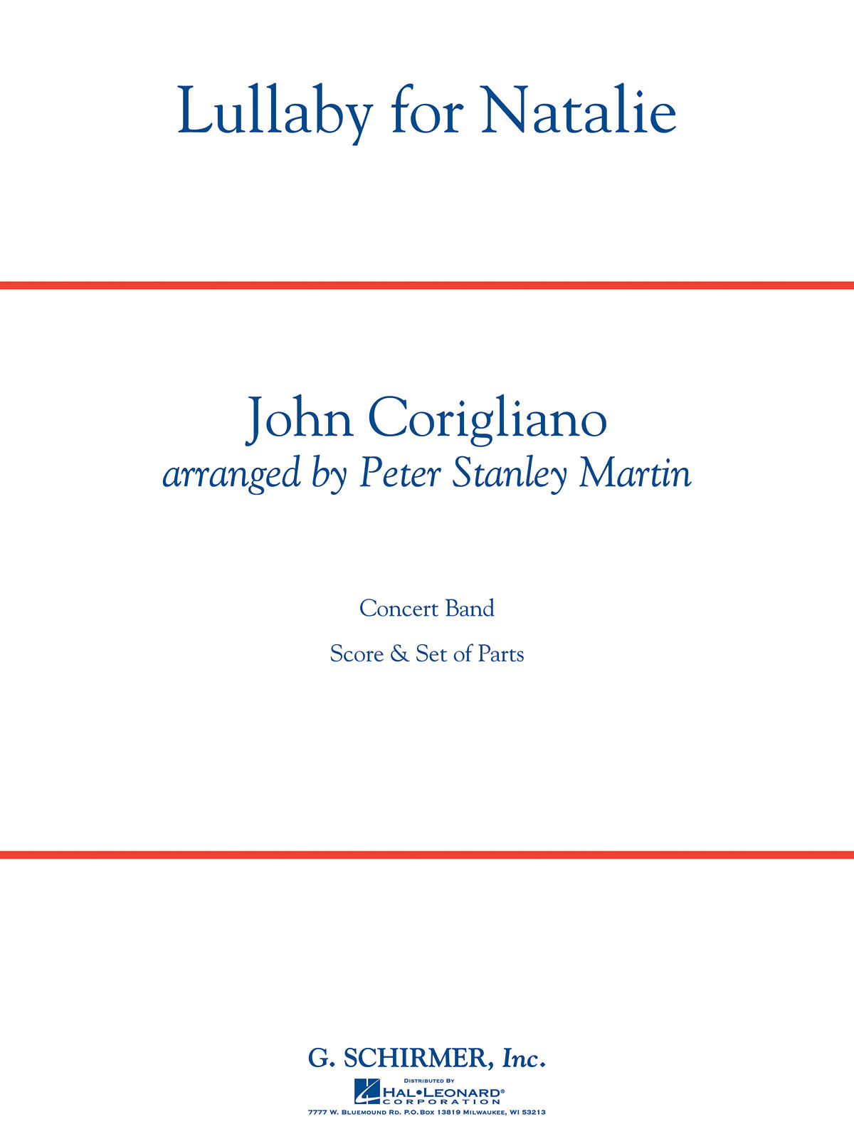 Corigliano: Lullaby for Natalie