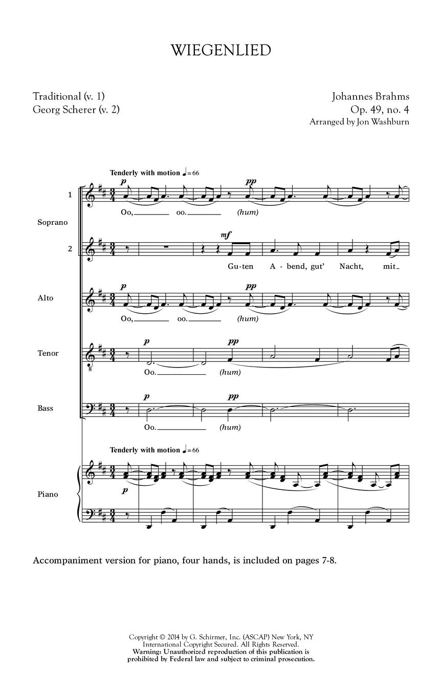 Brahms: Wiegenlied