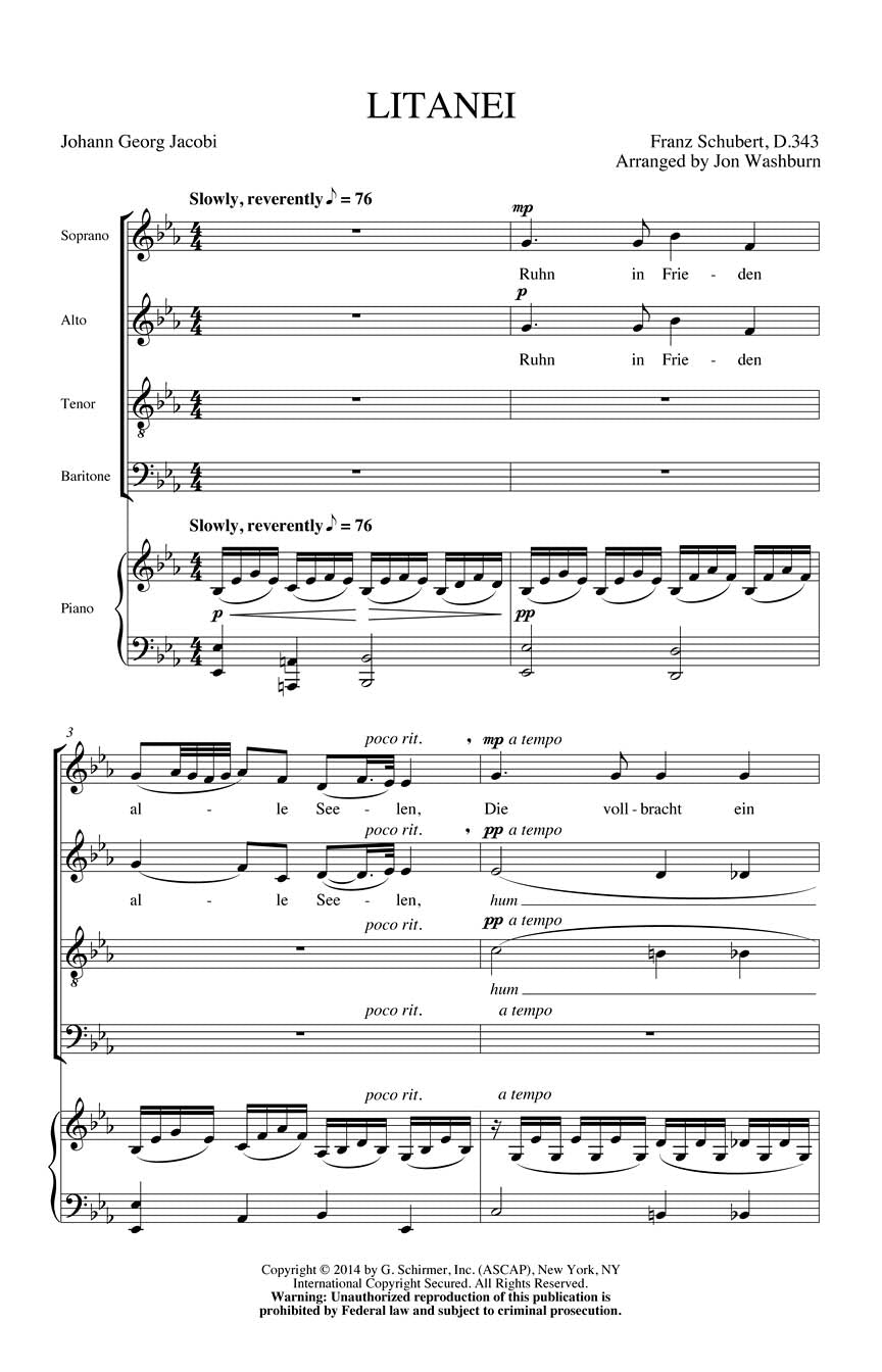 Schubert: Litanei