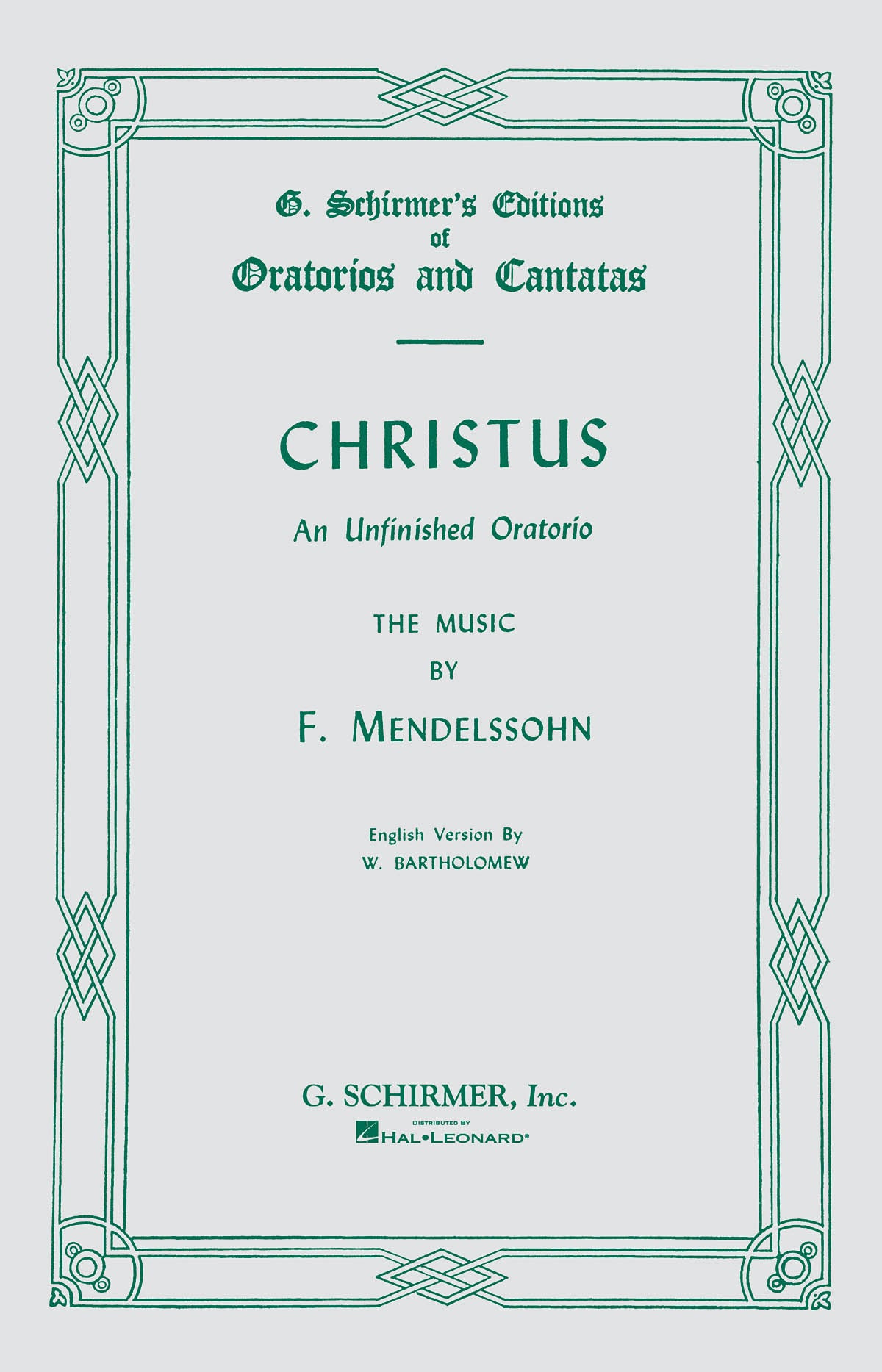 Bartholdy: Christus
