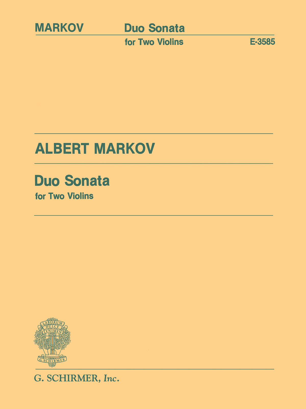 Markov: Duo Sonata