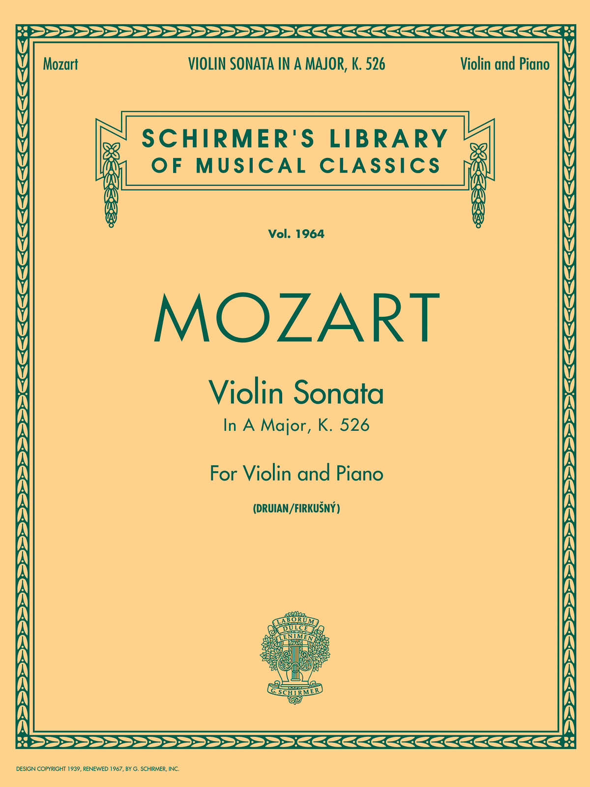 Mozart: Sonata in A, K.526