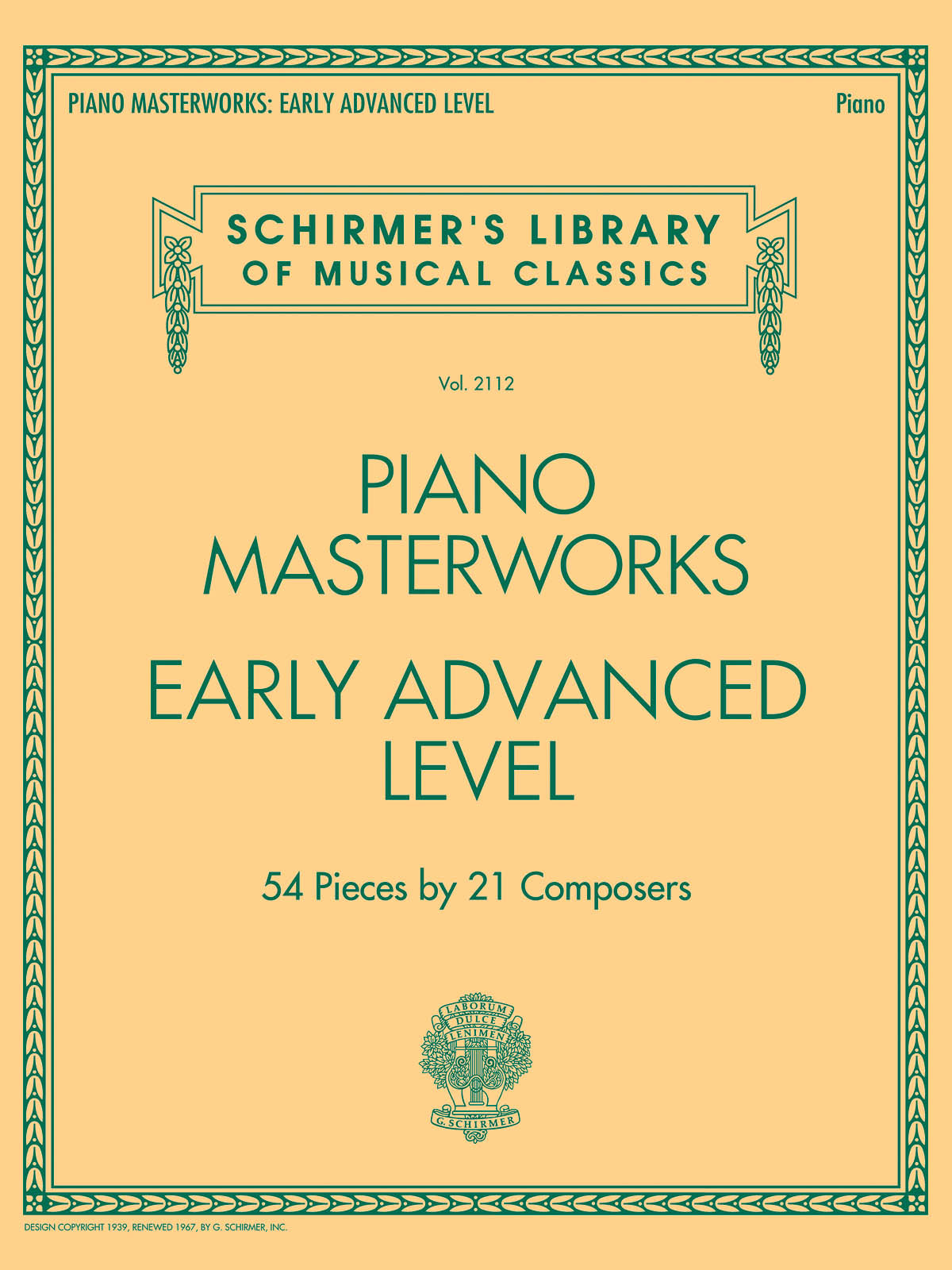 Piano Masterworks - Early Advanced Level