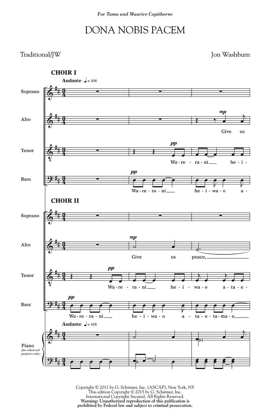 Washburn: Dona Nobis Pacem