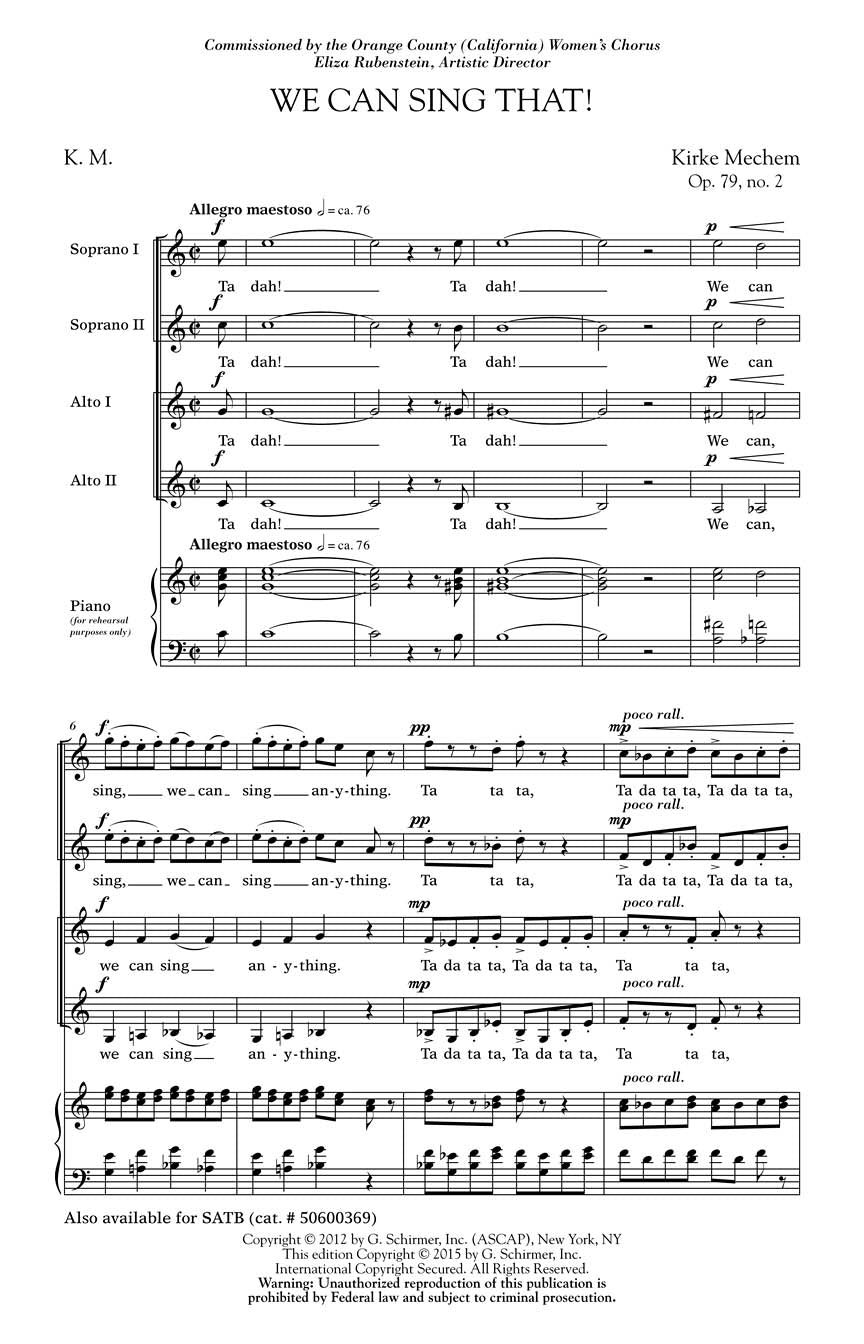Mechem: We Can Sing That!