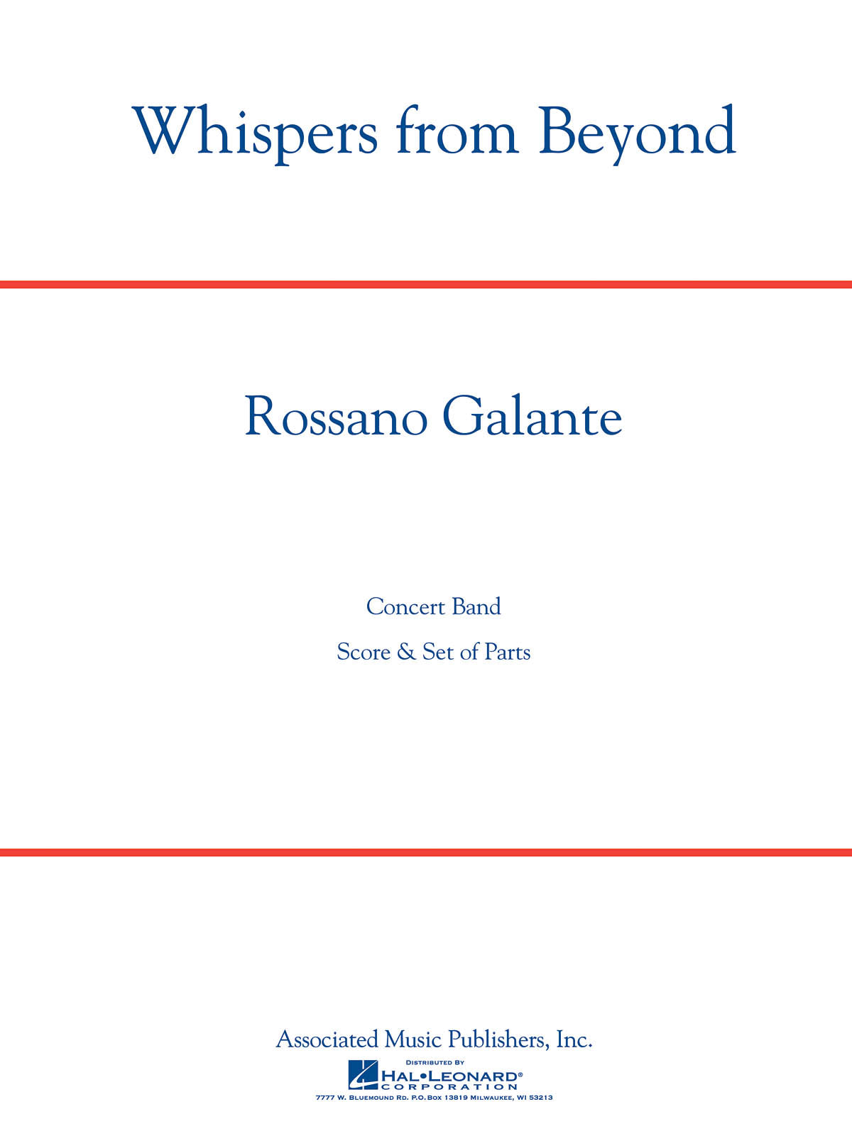 Galante: Whispers From Beyond Full Score