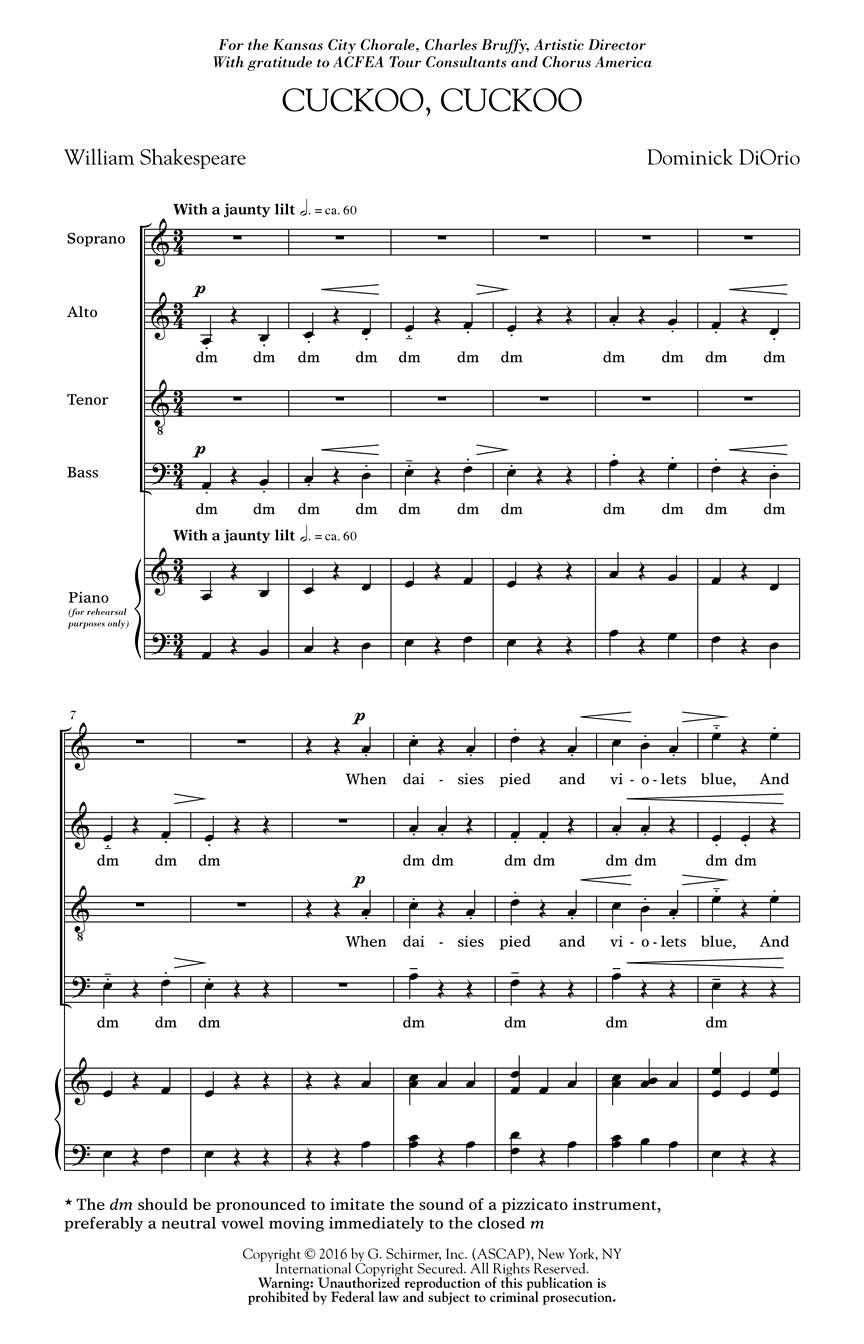 DiOrio: Cuckoo, Cuckoo