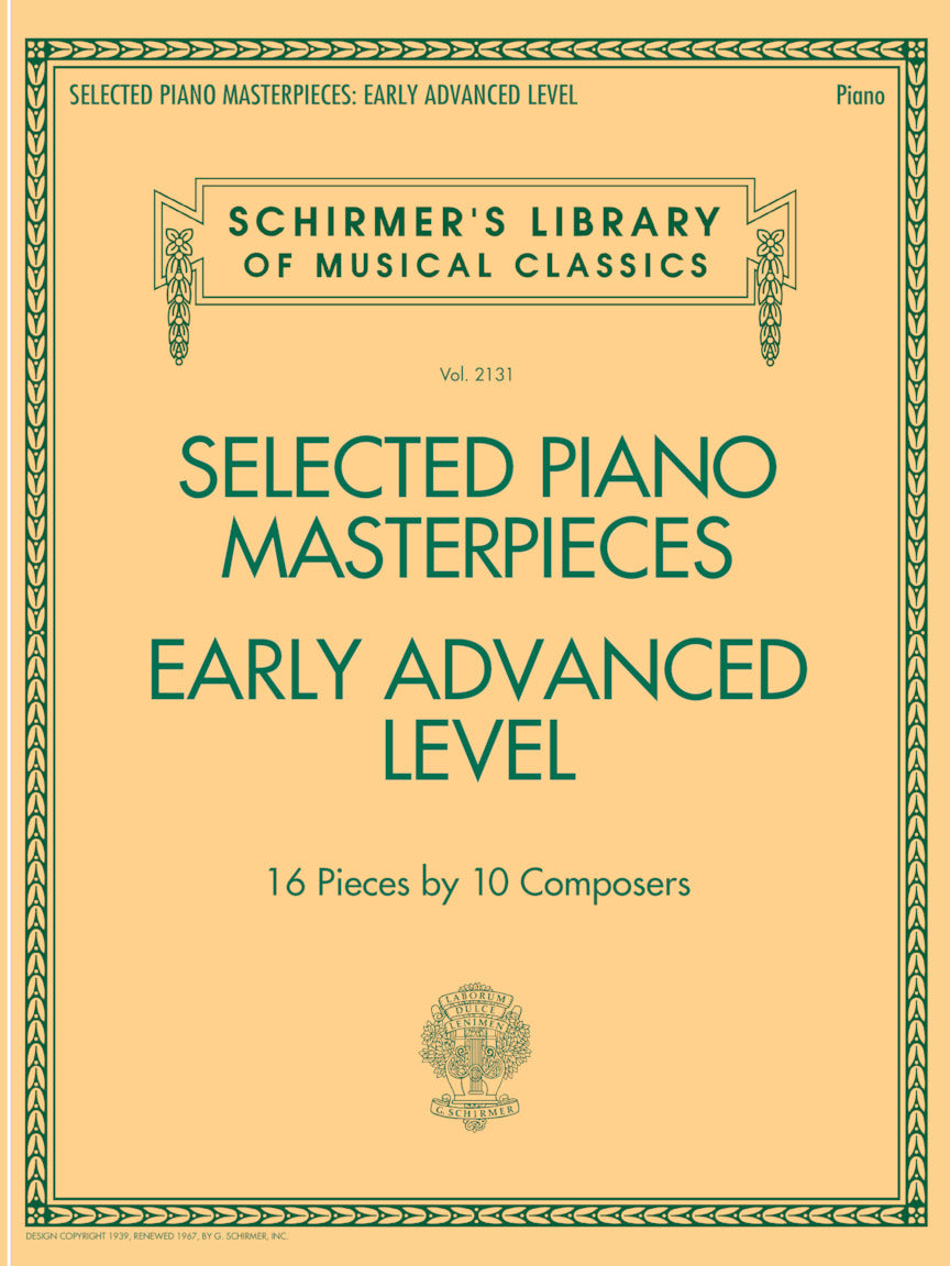 Selected Piano Masterpieces - Early Advanced Level