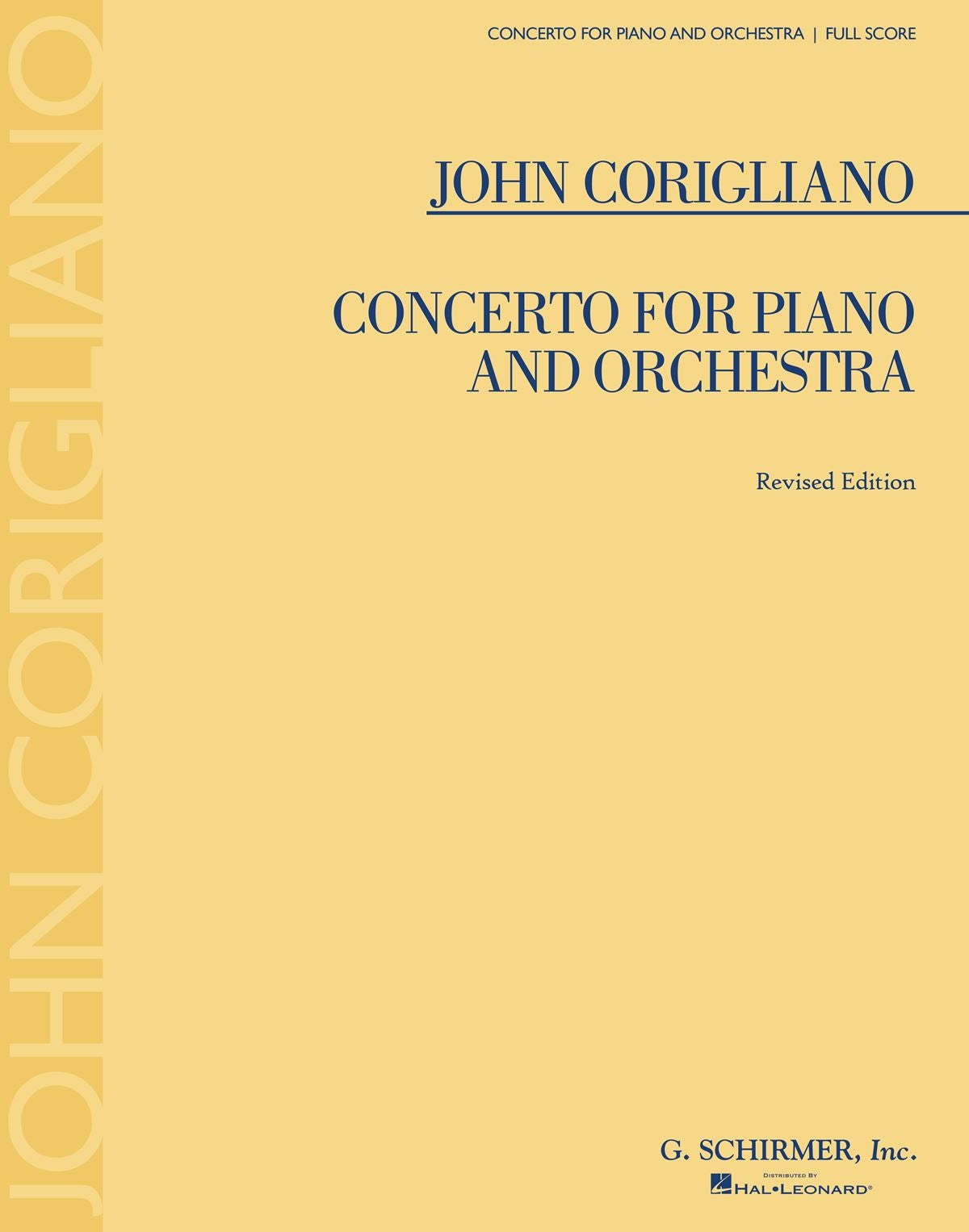 Corigliano: Concerto for Piano and Orchestra