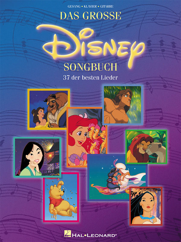 Das Grosse Disney Songbuch – 37 der besten Lieder | Piano, zang en gitaar