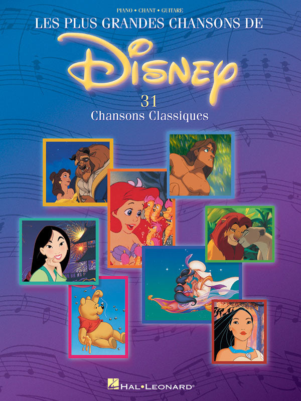 Les Plus Grandes Chansons de Disney – 31 Chansons Classiques | Piano, zang en gitaar