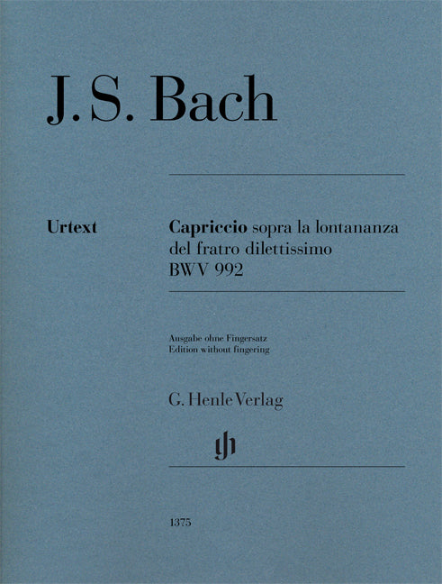 Bach - Capriccio sopra la lontananza del fratro dilettissimo B-dur BWV 992 - (Piano) afbeelding 2