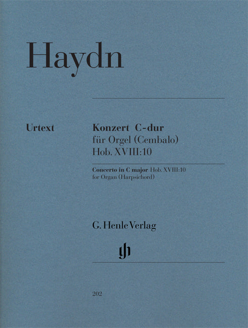 Haydn - Concerto For Organ (Harpsichord) with String instruments C major Hob. XVIII:10 (First Edition) - (Orgel) afbeelding 2