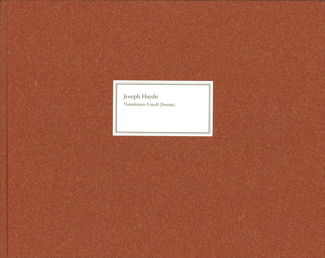 Haydn - Variationen f-moll (Sonata) Hob. XVII:6 - (Piano) afbeelding 2