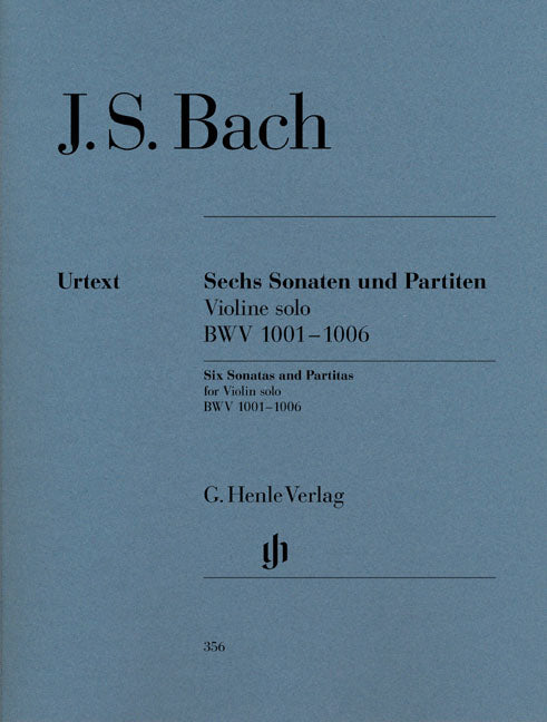 Bach - Sechs Sonaten Und Partiten BWV 1001-1006 Violine Solo - (Viool)
