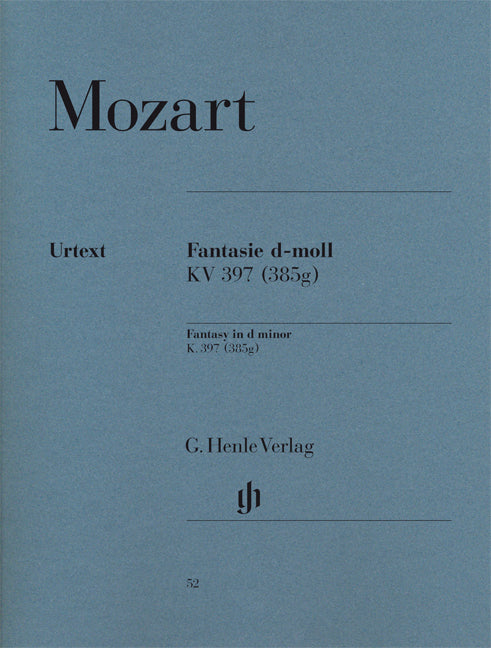 Mozart - Fantasy In D Minor K.397 (Urext Edition) - (Piano) afbeelding 2