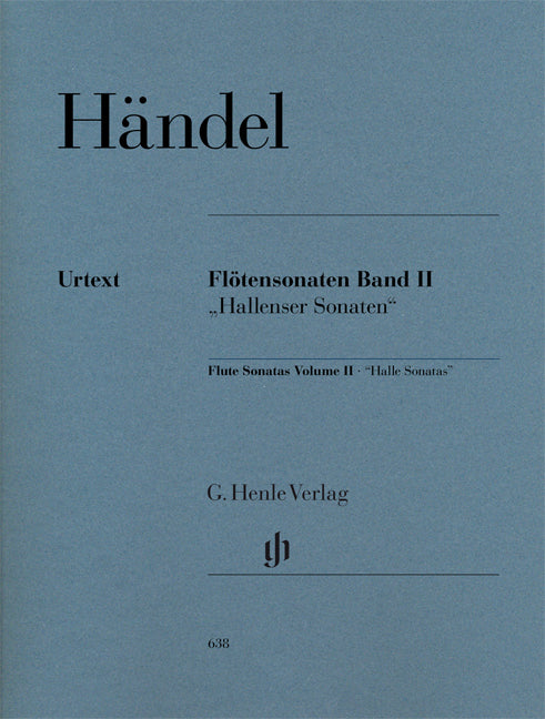 Handel: Flötensonaten [Hallenser Sonaten] Band 2 (Dwarsfluit, Piano)