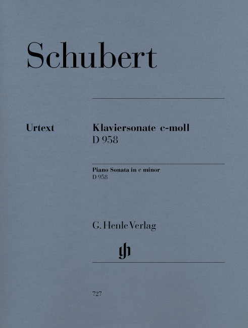 Schubert - Piano Sonata In C Minor D.958 (Urtext Edition) - (Piano) afbeelding 2
