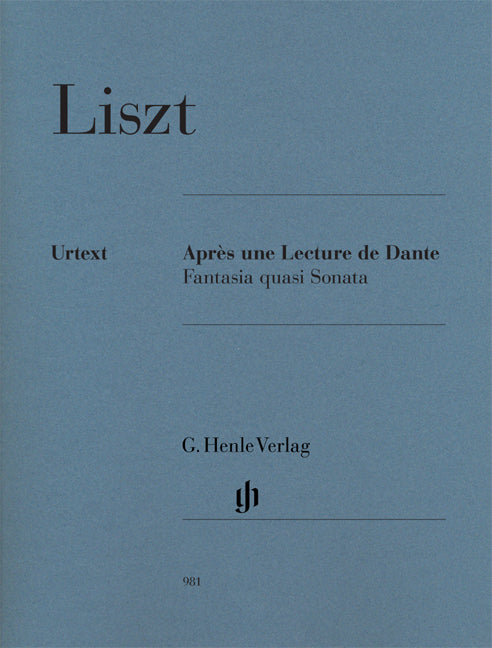 Liszt - Apres Une Lecure De Dante Fantasia Quasi Sonata - (Piano) afbeelding 2