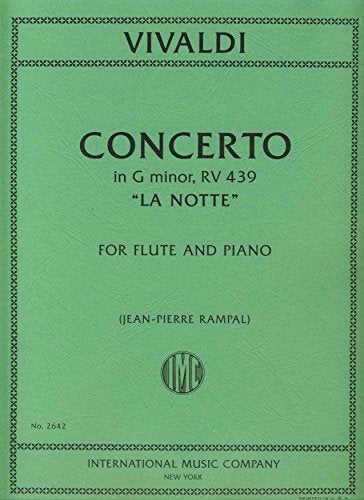 Vivaldi: Concerto in G minor g-Moll RV 439 (Dwarsfluit, Piano)