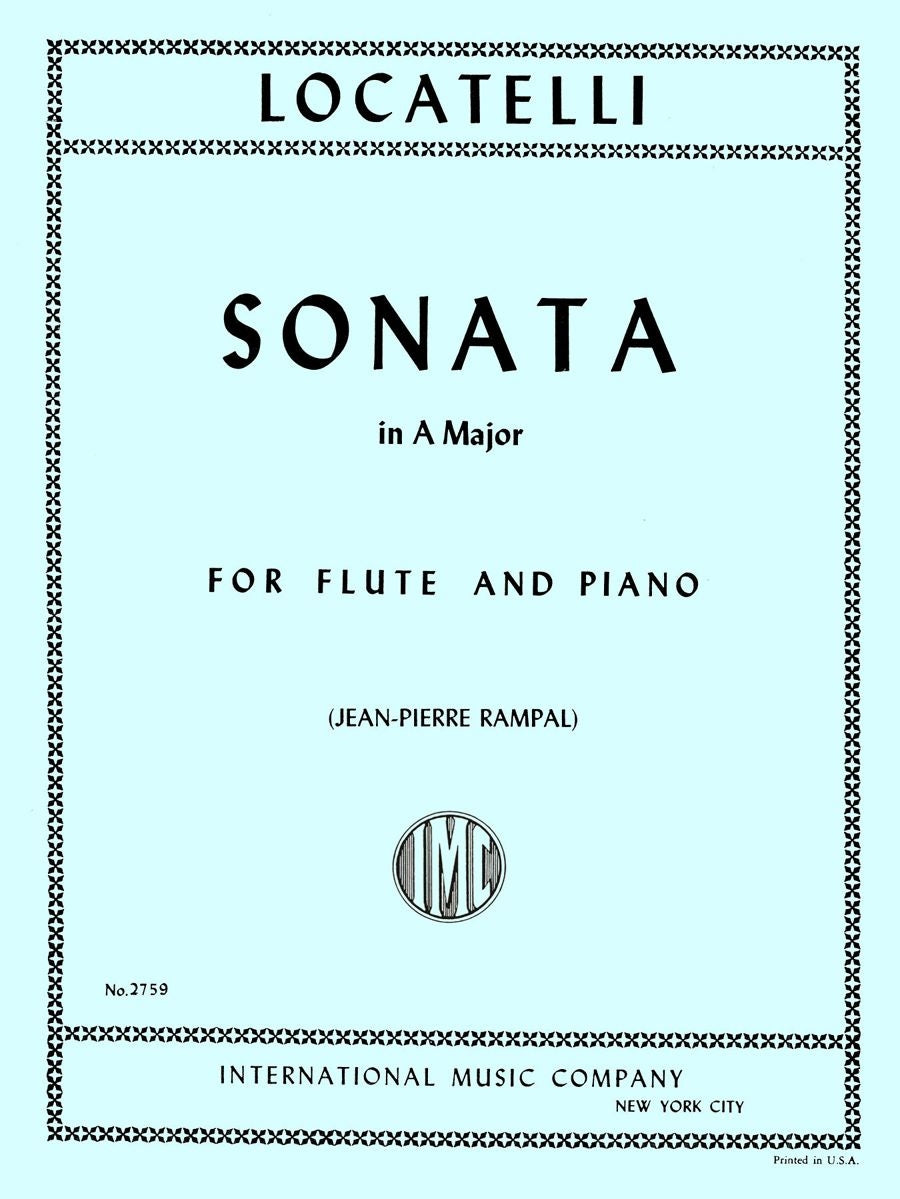Locatelli: Sonata No. 6 in A major A-Dur (Dwarsfluit, Piano)