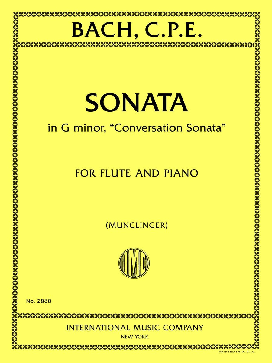 Bach: Sonata in G minor g-Moll (Dwarsfluit, Piano)