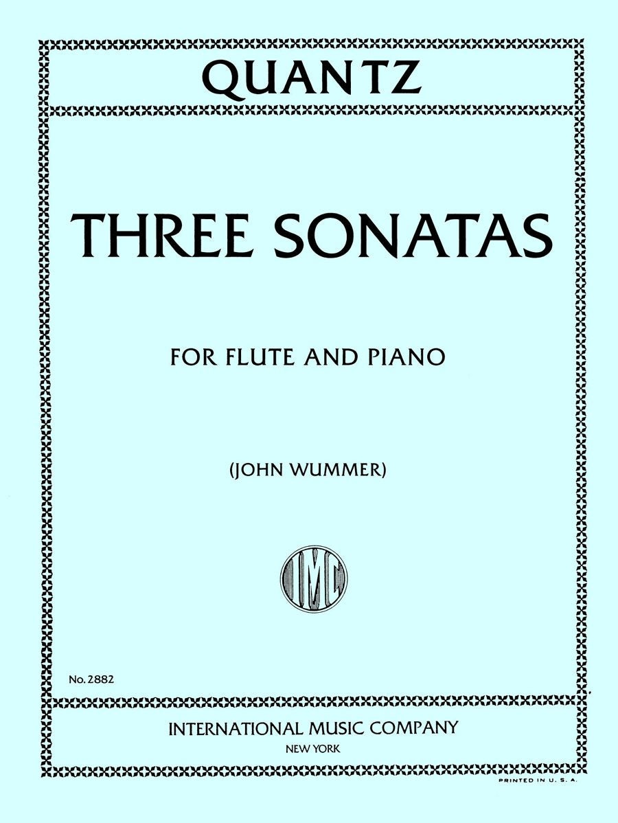 Quantz: Three Sonatas (Dwarsfluit, Piano)