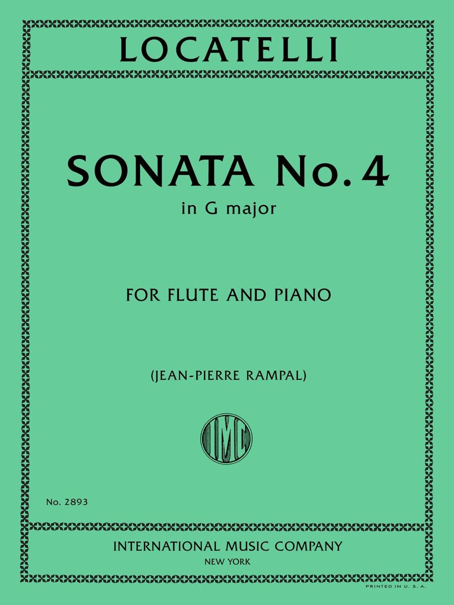 Locatelli: Sonata No. 4 in G major G-Dur (Dwarsfluit, Piano)