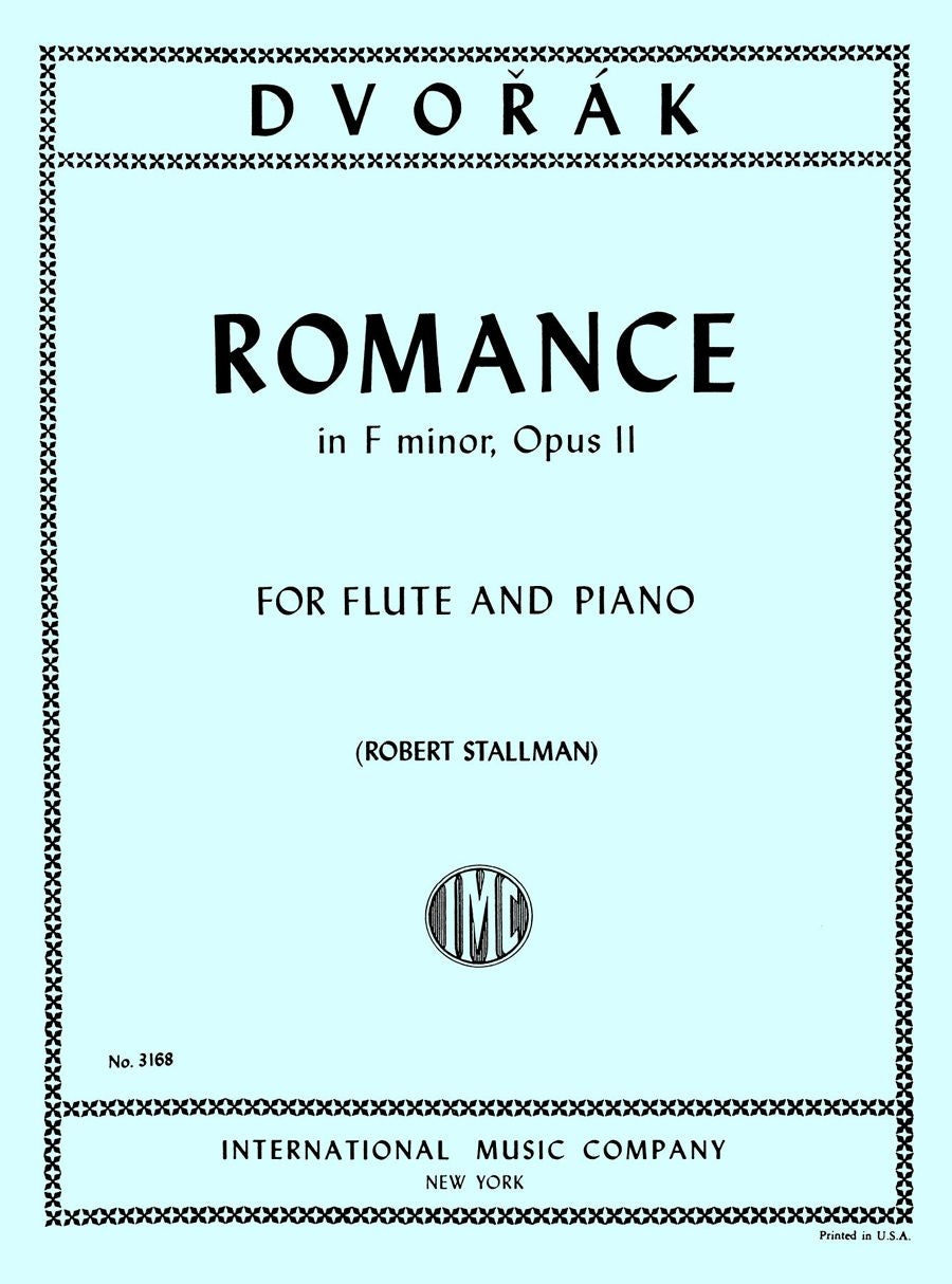 Dvořák: Romance in F minor Op. 11 f-Moll op. 11 (Dwarsfluit, Piano)
