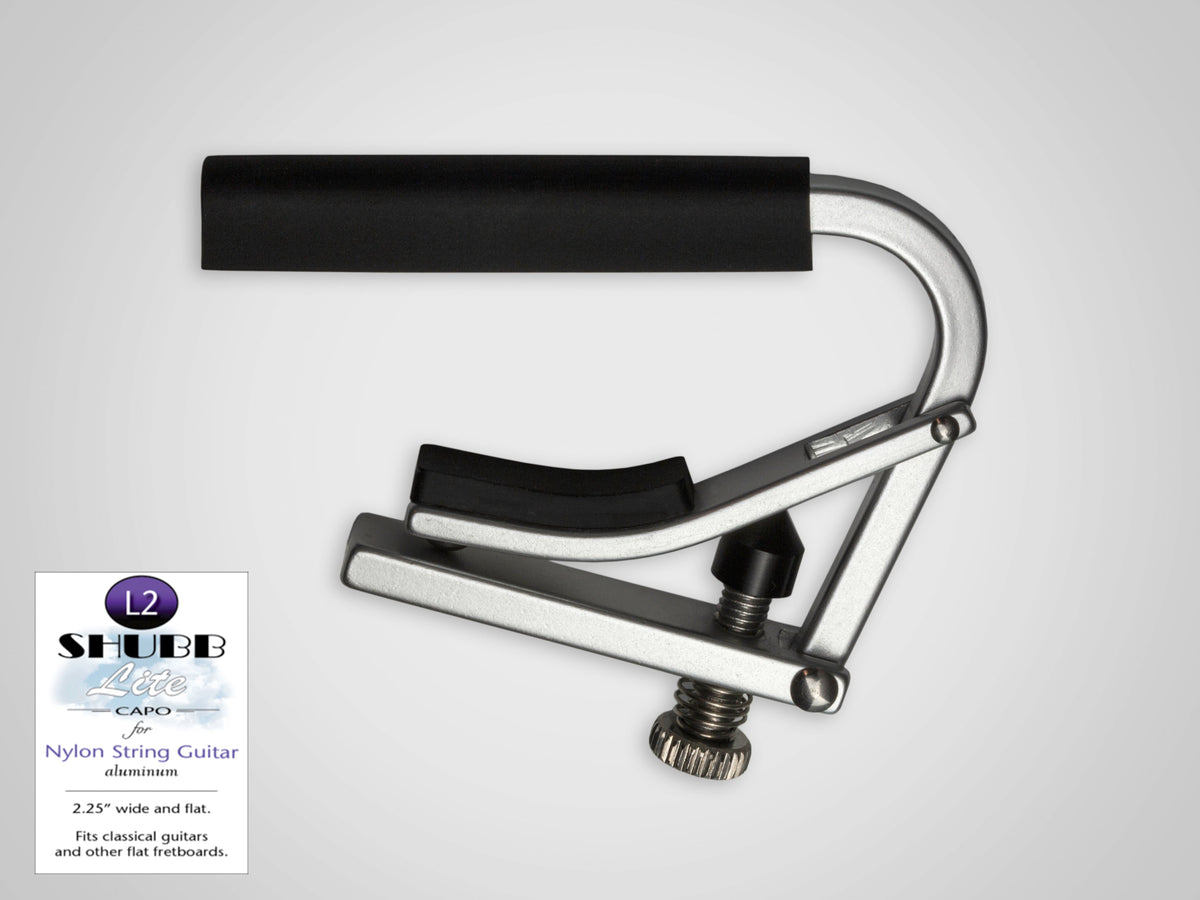Shubb L2 Lite Capodastro voor Klassieke Gitaar – Aluminium
