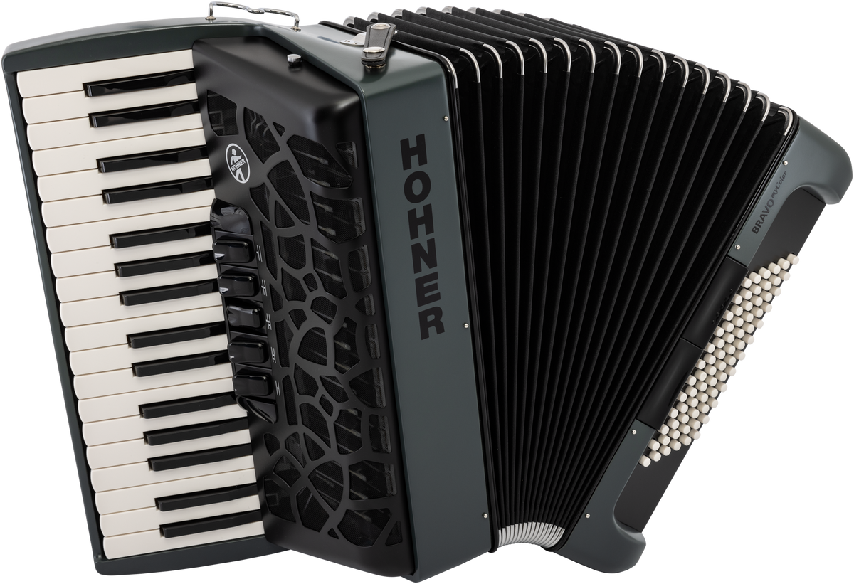 Hohner HOA166113 Accordeon, Bravo III 72, twilight, myColor, Silent Key