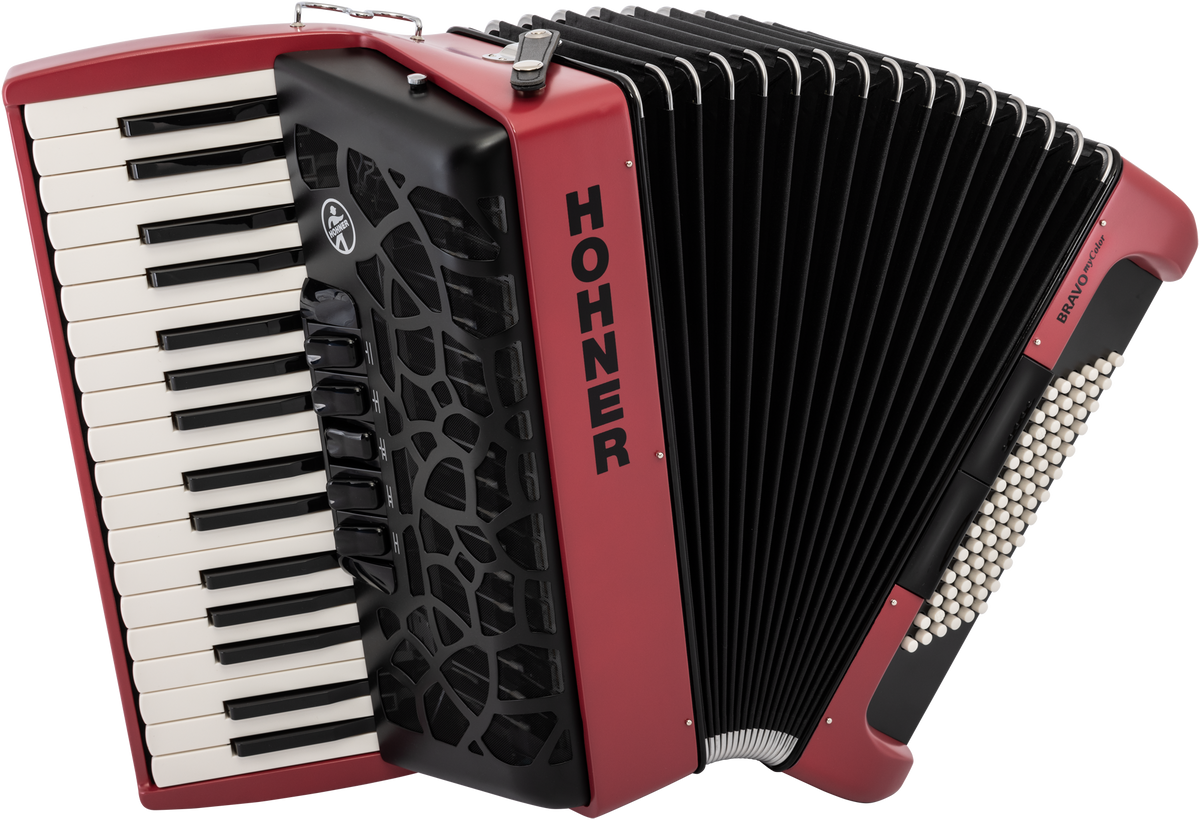 Hohner HOA166133 Accordeon, Bravo III 72, sunset, myColor, Silent Key