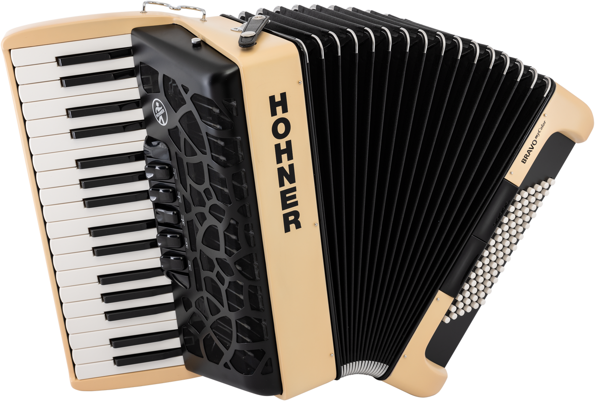 Hohner HOA166183 Accordeon, Bravo III 72, earth, myColor, Silent Key