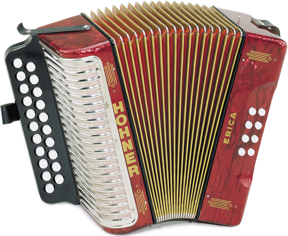 Hohner HOA2606 Accordeon, Erica, Rood,