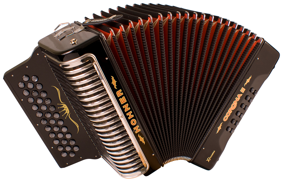 Hohner HOA5482 Accordeon, Corona II Xtreme, Zwart, E/A/D