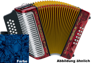 Hohner HOA5764 Accordeon, Corona III, Donkerblauw, Bb/Eb/Ab