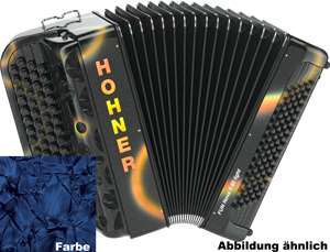 Hohner HOA6004 Accordeon, Fun Nova II 80 light, Donkerblauw, C-Griff