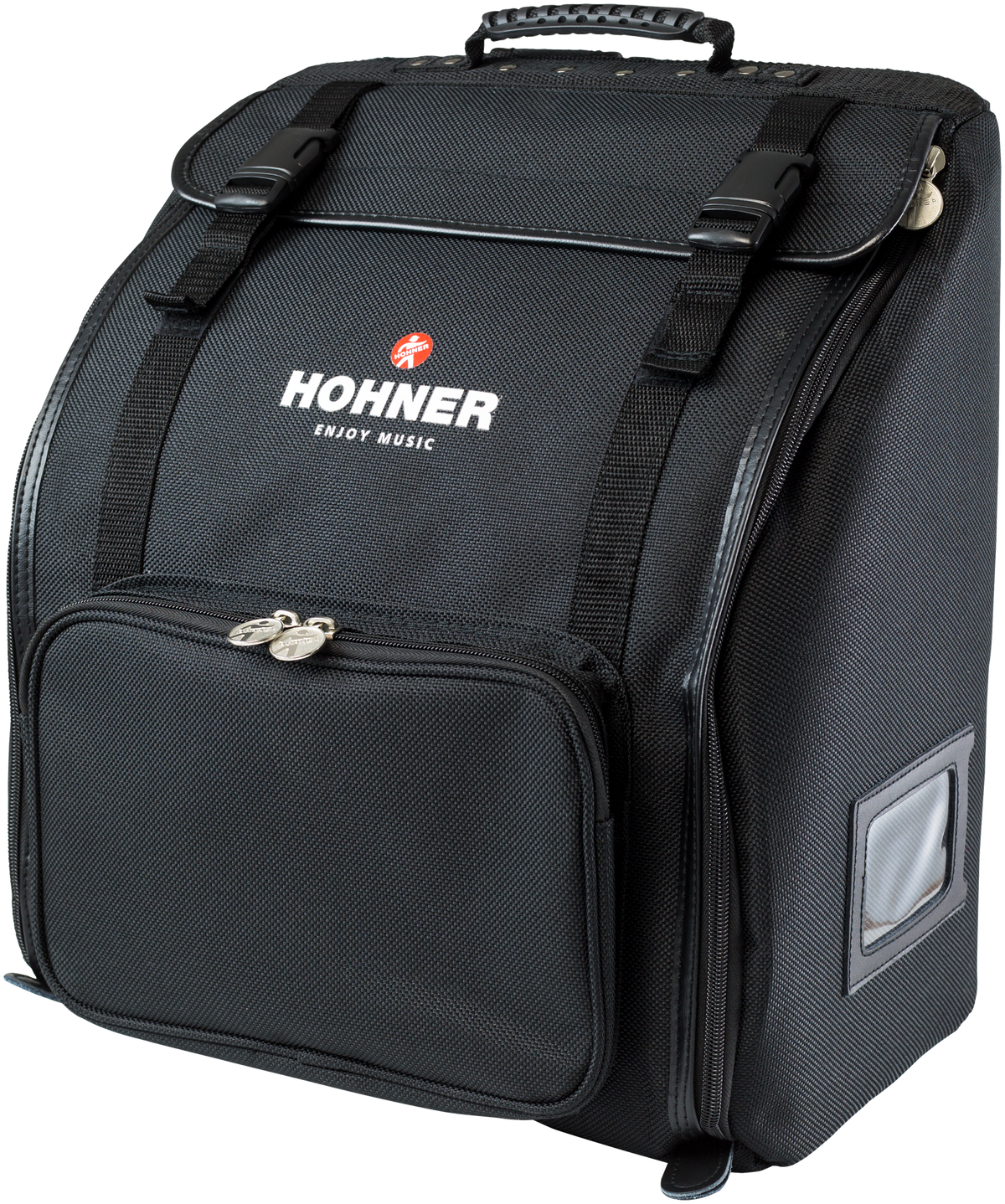 Hohner HOAZ57021 Tas, Zwart, voor accordeon, H/B/T: 37x39x23cm