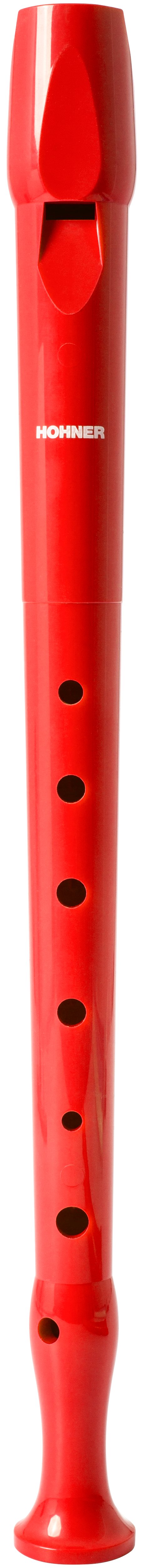 Hohner HOB95084RE Blokfluit, Melody Line, Duits, uit één stuk, kunststof , rood