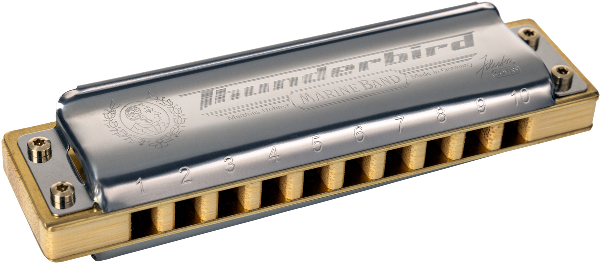 Hohner HOM201115P Mondharmonica, Marine Band – Thunderbird, E-laag