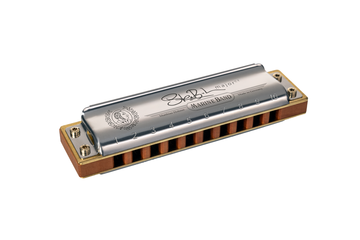 Hohner HOM202594P Mondharmonica, Marine Band - Deluxe, A, Steve Baker Signature,Major 7